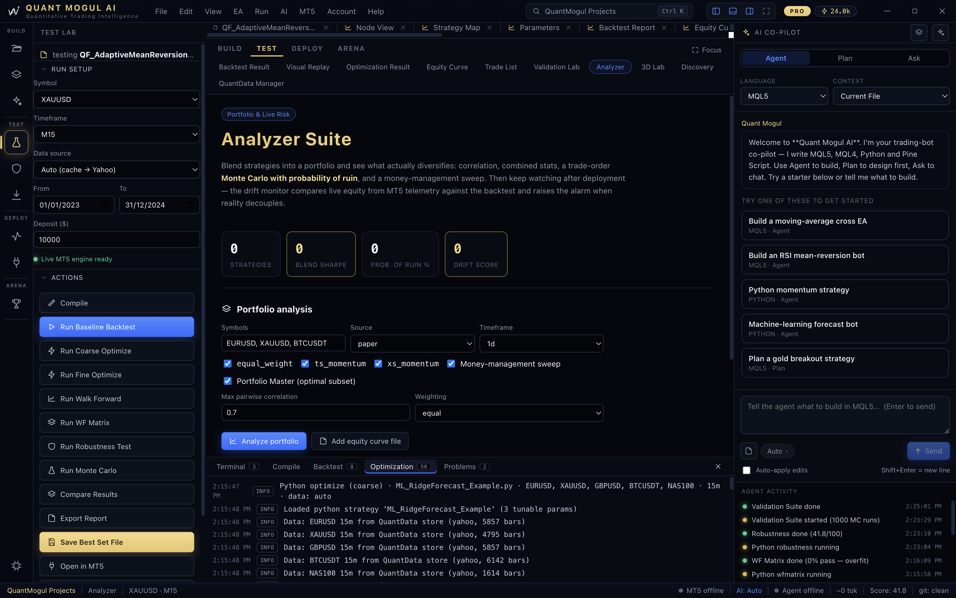 Analyzer suite